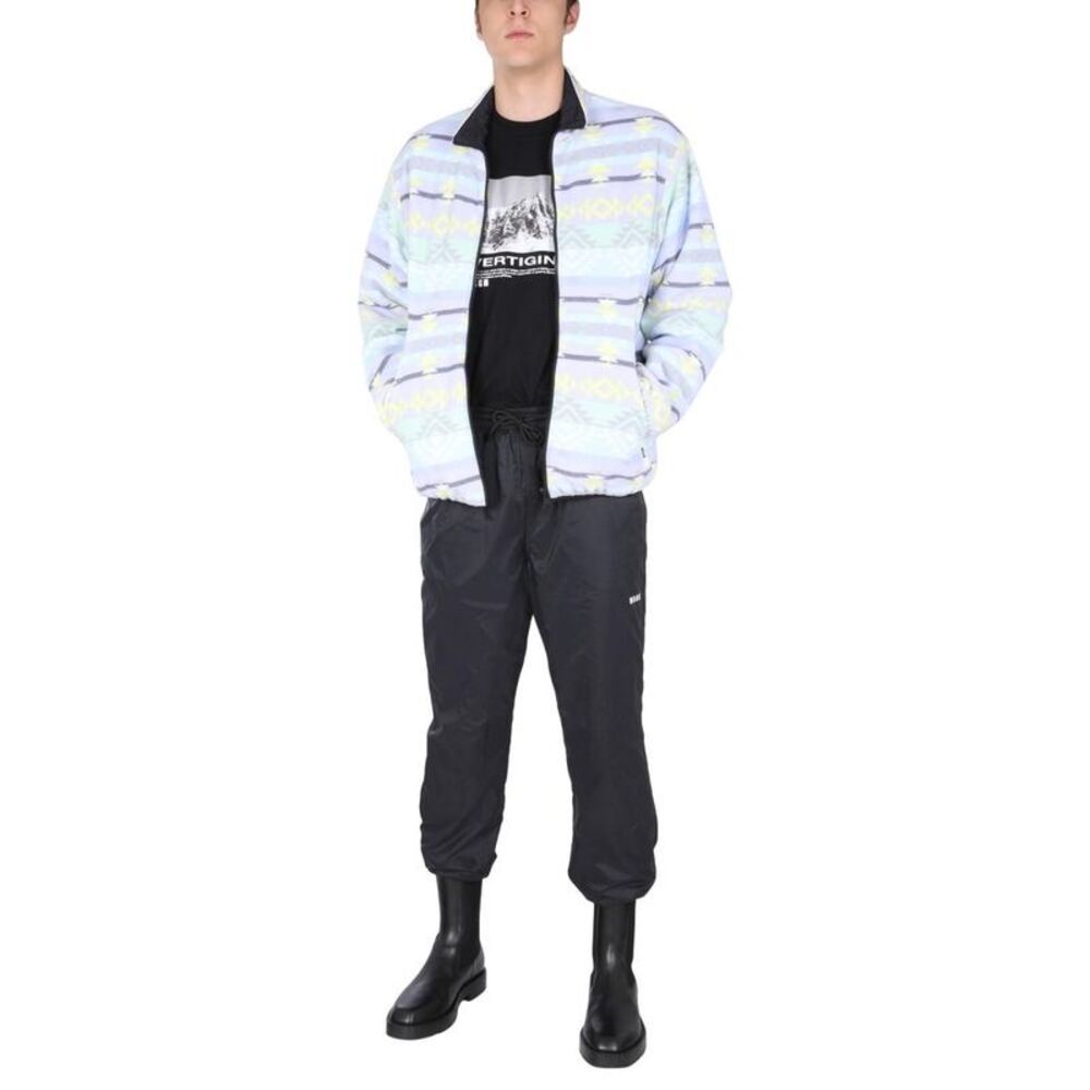MSGM Geometric Patterned Full Zip Bomber Jacket Men MULTICOLOUR Outerwear